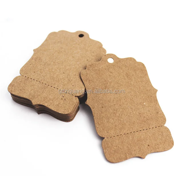 perforated blank kraft paper hang tags