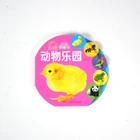 Custom children's flip hole picture board book printing children early education child book