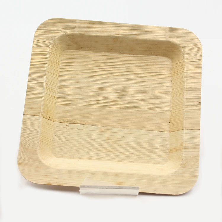Biodegradable eco friendly disposable bamboo palm leaf plates