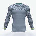 Custom blank polyester compression shirts camo rash guards