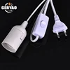 High quality Europe IQ jigsaw puzzle lamp wire cord assembly with plug switch and E27 lampholder