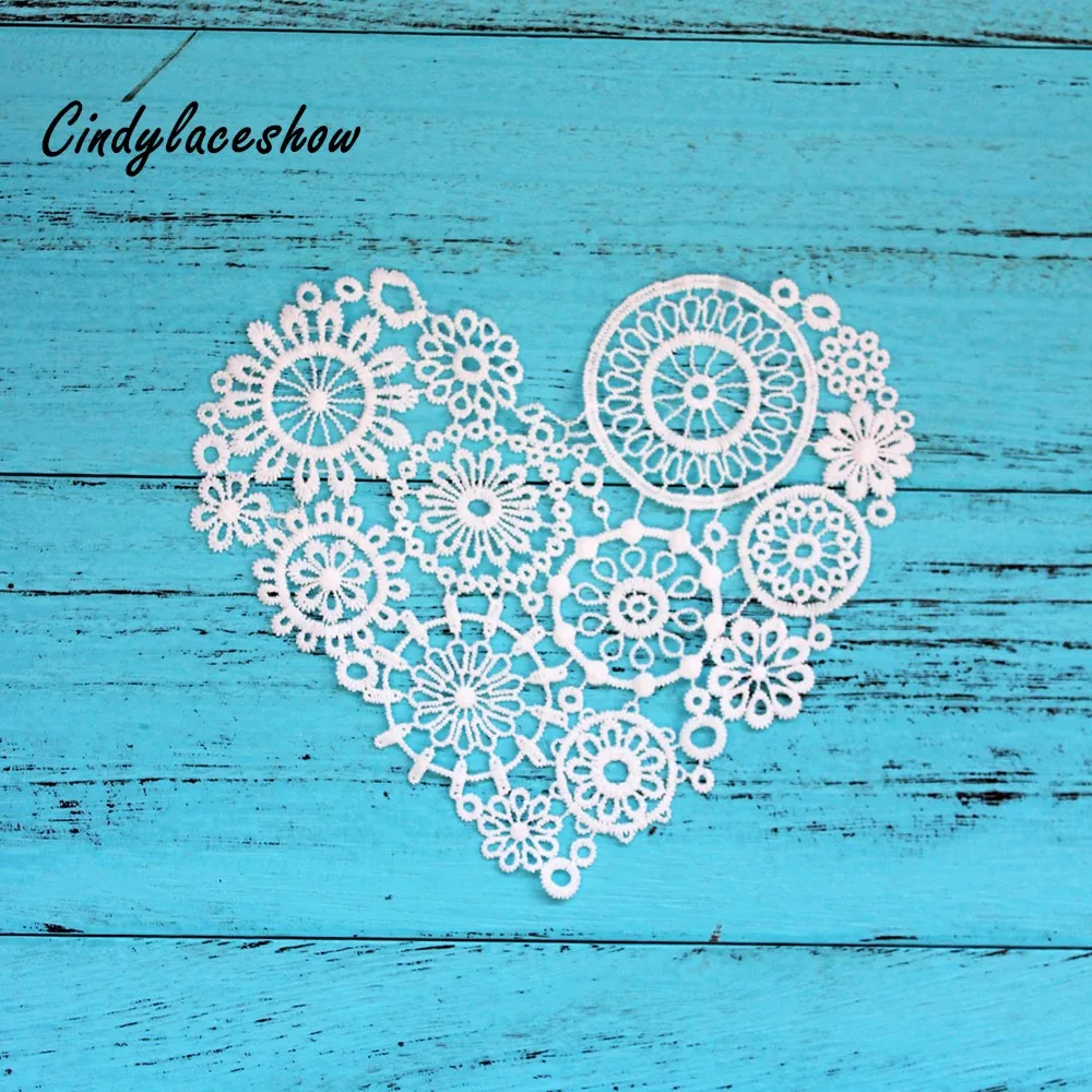 heart lace fabric