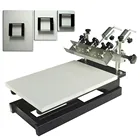 paper leather glass flat surface printing machine 1 Color 1 station Micro-Adjustable Screen Printing Machine