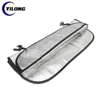 Reflective aluminium bubble car windshield sun shade