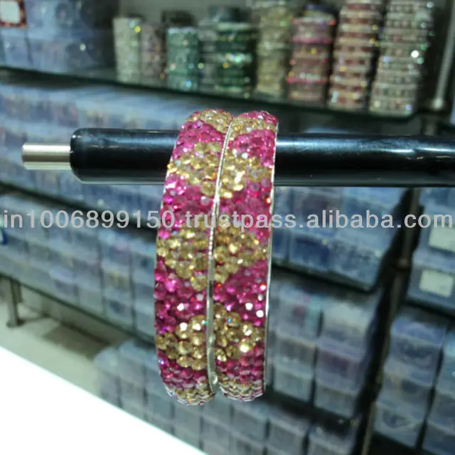 5 Row Crystal Bangles