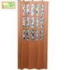 PVC Concertina Sliding Doors With Wood Grain