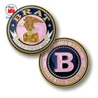 novelty brass die cut custom made status metal military army coins