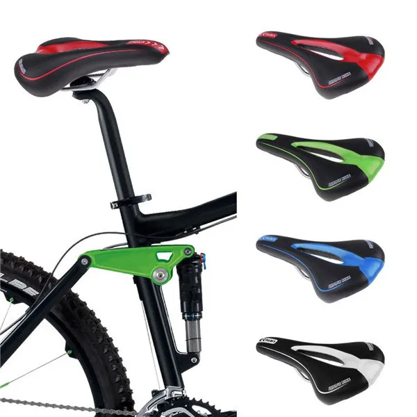 cycling Colorful Bicycle Mountain Road MTB Ride Racing Hollow Cushion Seat Saddle Practical Reliable Durable Streamlined Design