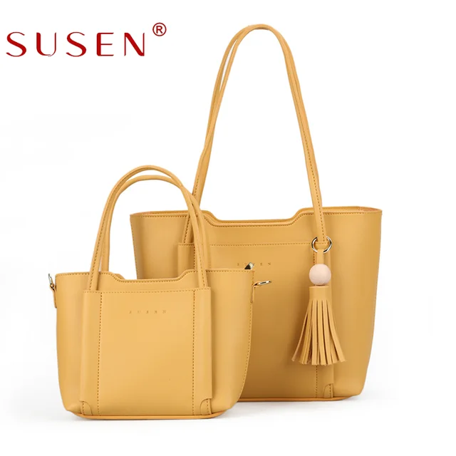 susen cheap new arrival imported pu leather ladys / women