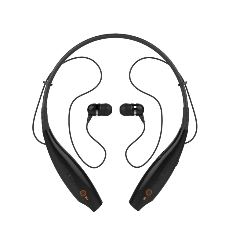 Wireless headset active type noise reduction 2019 neckband bt earphone in black and white color for your choice - ANKUX.COM