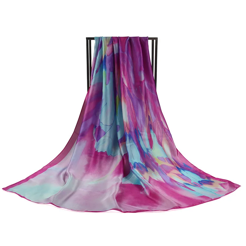 Brand Chiffon Long Silk Scarf 175*90cm Scarves For Women Shawl Cachecol Desigual PP664BL foulard soie bufandas mujer 2015