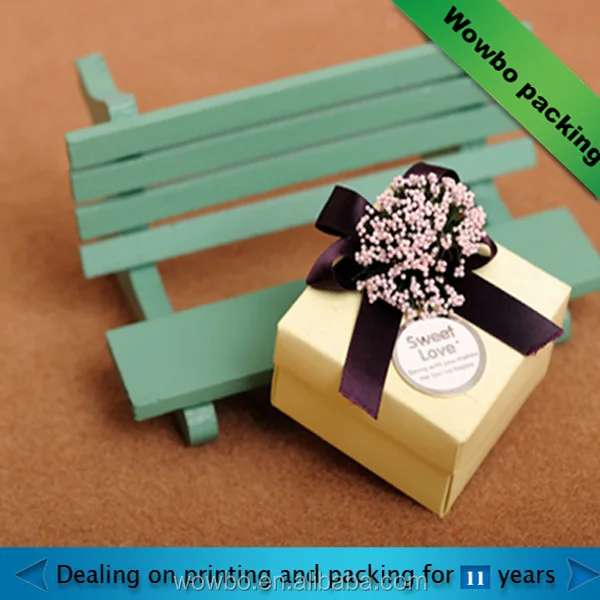 fancy paper empty chocolate gift packaging boxes wholesale