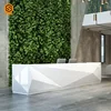 Modern office counter table artificial acrylic stone reception desk for sale