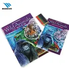 Stress and worries relieving art adult animal coloring books print