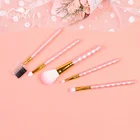 Wholesale hight quality new style nylon beauty makeup wand 5 pcs makeup brush set