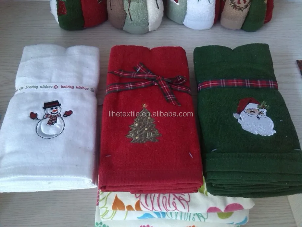 embroidery gift towel suit for home kitchen salon party