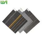 Stripe surface polypropylene carpet tile patterned carpet squares orange carpet squares