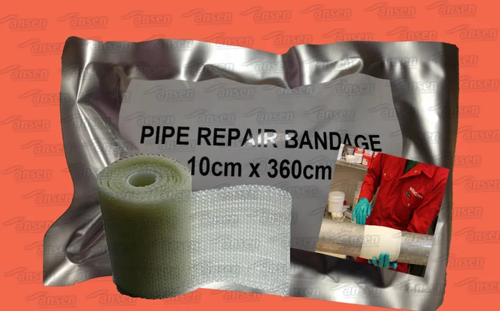 Emergency Water Activated Fiberglass Fix Pipe Repair Wrap Tape Pipe Repair Bandage