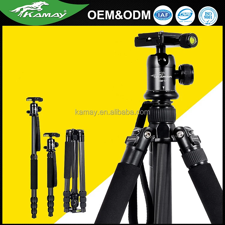 Chinese Portable Camera Tripod Manufacturers Carbon Fiber Telescopic