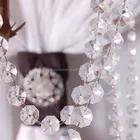 K9 crystal clear star bead garland beaded DIY curtain clear octagon beaded strand