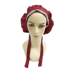 100% Silk Satin Hair Bonnet Head Hijab Night Silk Cap for Sleeping