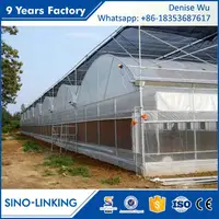 SINOLINKING Agricultural Plastic Film Folding Greenhouse