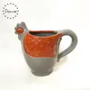2018 new design 3D ceramic animal terracotta chicken mug