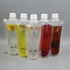 Juice Pouch Spout Plastic Drinking Pouches Bags Custom Print Juice Pouch Plastic Drink Bag With Spout