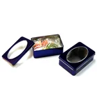 RECTANGULAR TIN METAL PACKING BOX WITH WINDOW FOR CHOCOLATE CANDY