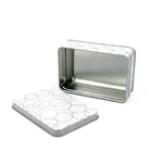 Customized hinged window square tin can