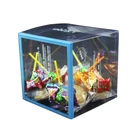 Custom Small Folding Transparent PVC Plastic Gift Packaging Box clear pet cake box