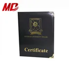 Foil Gold Leather Certificate Folder Degree Cover a4 certificate cover