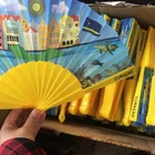 Hand Fan Hand Fan Wholesale Custom Plastic Nylon Fold Hand Fan Manufacture