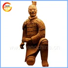 Kneeling down antique warrior statue for thanksgiving day gift