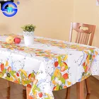 PVC fashion custom printed plastic tablecloth wholesale round plastic table cloths 1000