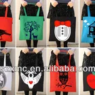 Wholesale top selling strong canvas Halloween printed gift bags Halloween candy bags