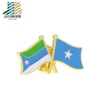 OEM zinc alloy blue blank sublimation lapel pin bulk flag butterfly clasp pin