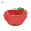 BSCI FDA christmas decorative kitchenware apple ceramic plate sets,ceramic dinner plate pear shape, ceramic dishes and plate