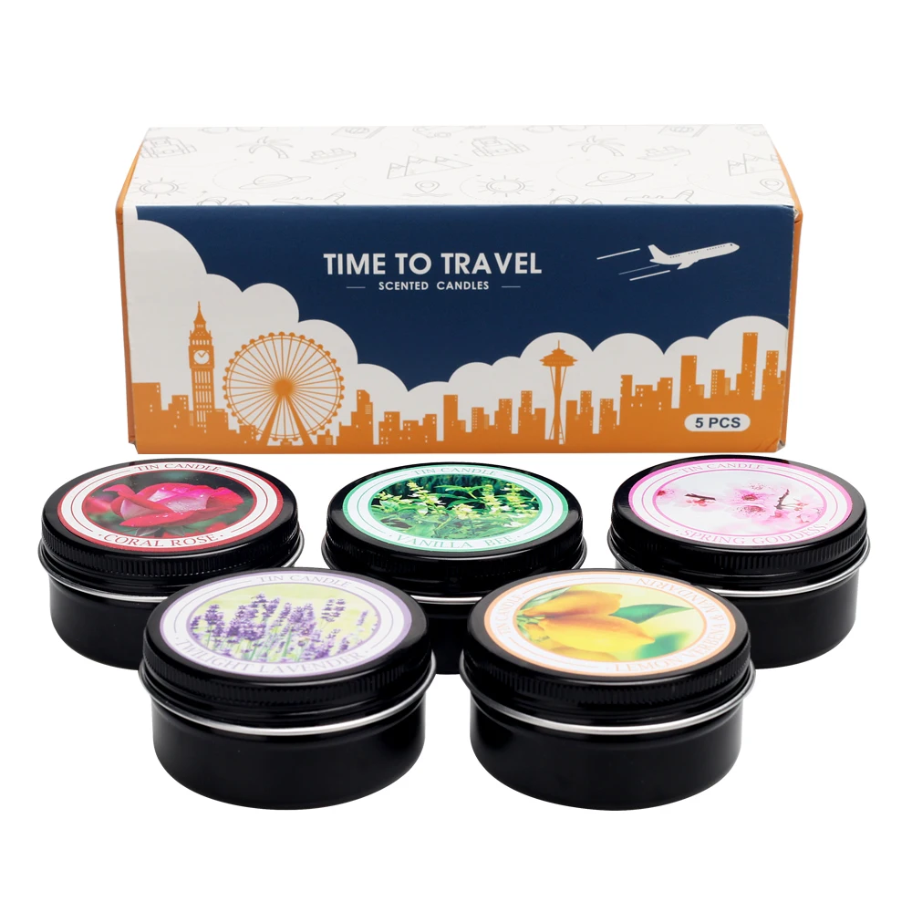 scented candle natural soy wax candles gift set