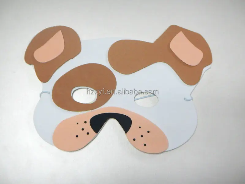 eva foam kids animal masks (dog face)