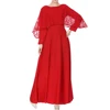 Muslim Women Clothing Traditional Lace Style Long Sleeve Maxi Dress kimono sleeve maxi dress