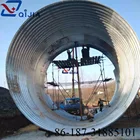 galvanized steel oil and gas pipe steel tunnel liner plates manufacture Hot dip zinc corrugated steel tube