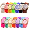 Best Price Customized Print Logo Fashion Jelly Candy Watch Quartz Wrist Watch