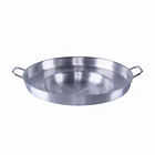 Outdoor camping induction kitchen big fry cooking set stainless steel wok comals pan