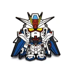 custom wholesale plating hard enamel cute carton Robot lapel pin