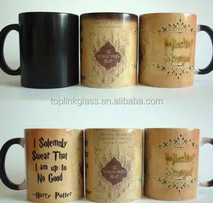 oem hot water color changing coffee mug harry potter marauders