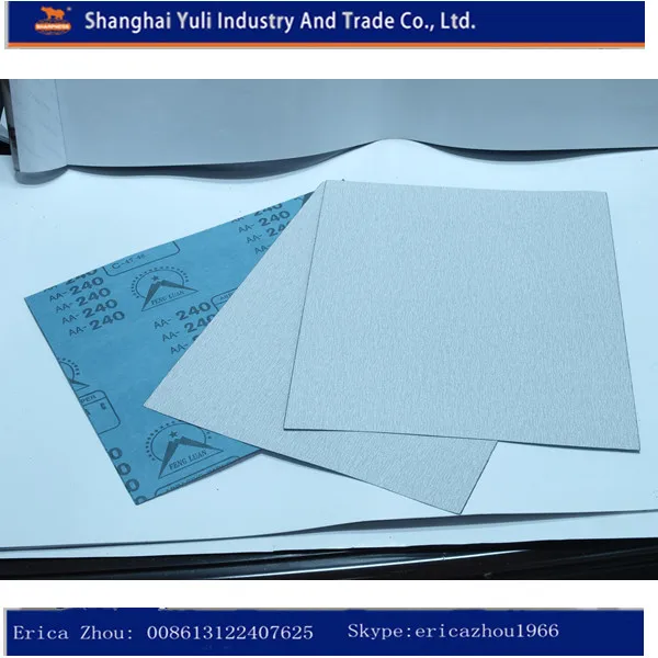 iso dry sand paper/stearate white abrasive paper