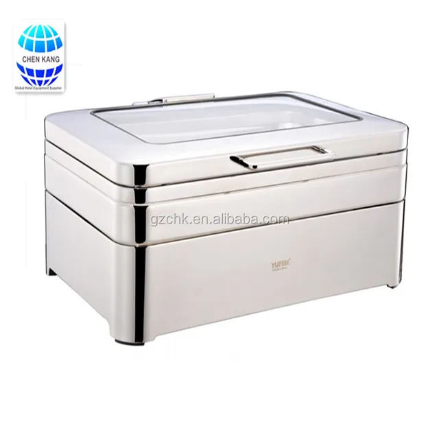 9L Stainless Steel New Luxury Chafing Dish With Hydraulic Hinge Ceramic 9L Stainless Steel New Luxury Chafing Dish With Hydraulic Hinge Ceramic