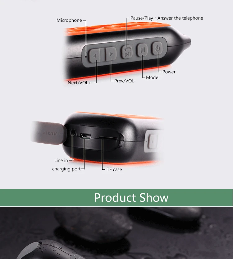 2016 Waterproof portable bluetooth speaker bass