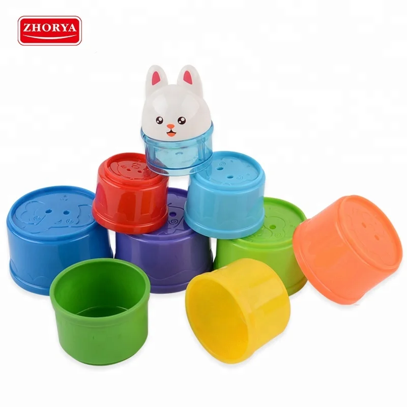 animal stacking cups